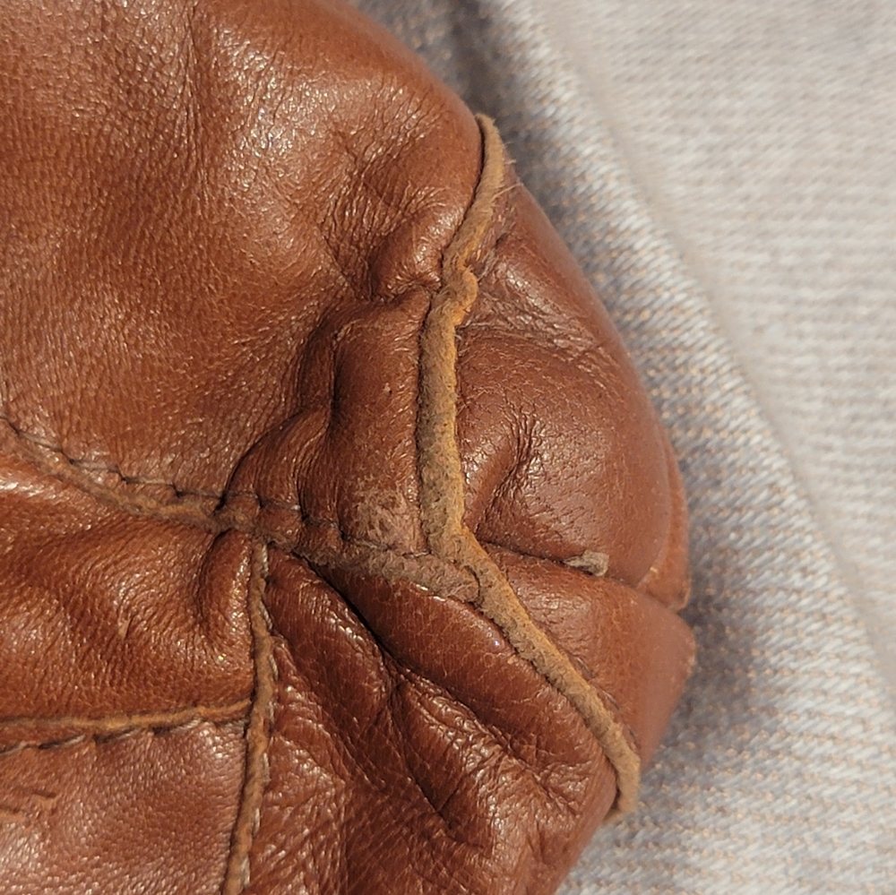 Vintage 1970s Large Patchwork Leather Clutch Purse - image 3